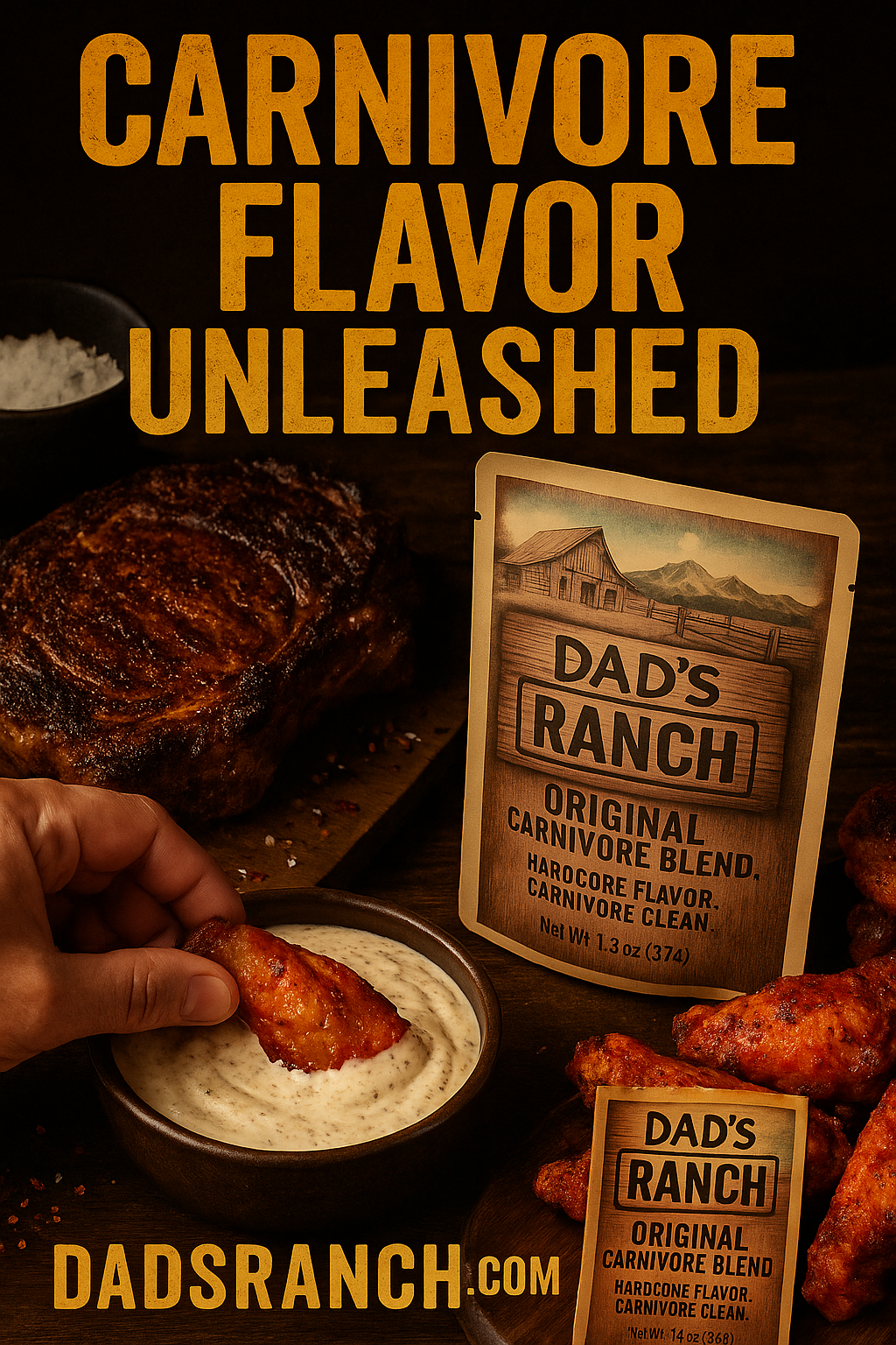 Dad’s Ranch – Clean Ranch Dip Mix (Carnivore • Keto • Low Carb)